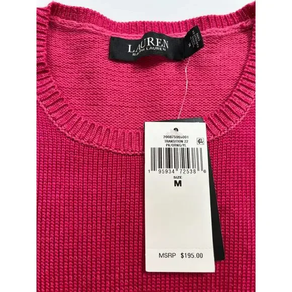 Ralph Lauren Women's Dip-Dyed Short Sleeve Jersey Dress Sz M - Picture 3 of 12